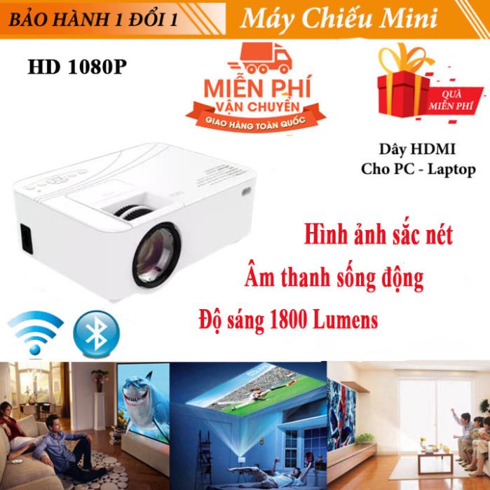 Máy chiếu mini, máy chiếu đa năng KOOGOLD, kết nối wifi Bluetooth, điện thoại, laptop, hình ảnh fullhd sắc nét