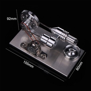 Air Stirling Engine Model Electric Generator Motor Physics Steam Power Toy
