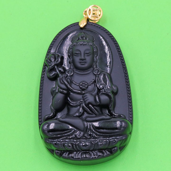 Mặt Phật Đại Thế Chí Bồ Tát đen 6 cm size XXL