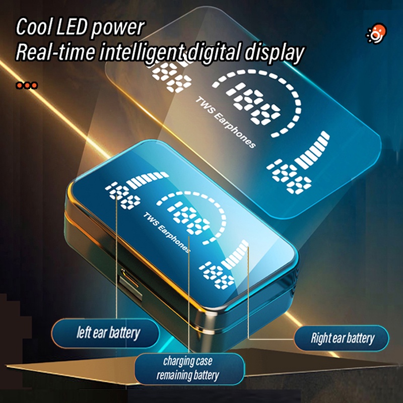Tai Nghe Không Dây Bluetooth 5.2 Chống Ồn Có Micro Và Màn Hình LED Hiển Thị LED