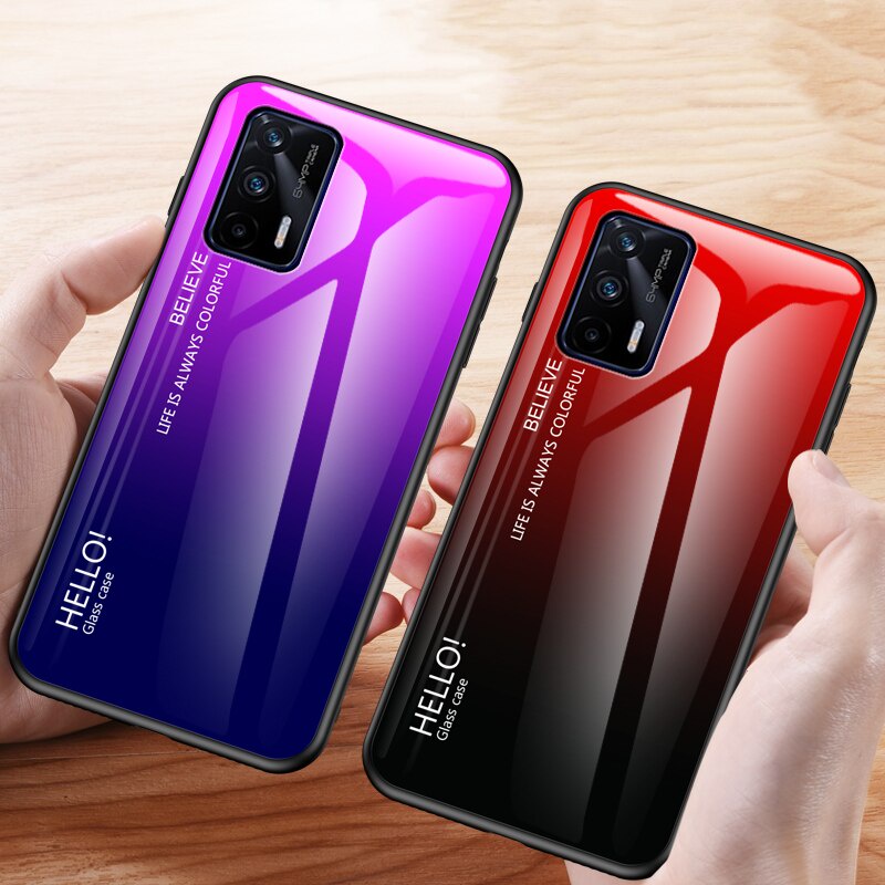 Ốp Điện Thoại Kính Cường Lực Màu Gradient Cho Realme Gt 5g Oppo Realme Gt Neo