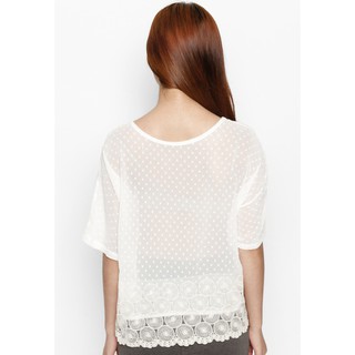 Áo kiểu nữ cổ tròn - Lovadova B03C007