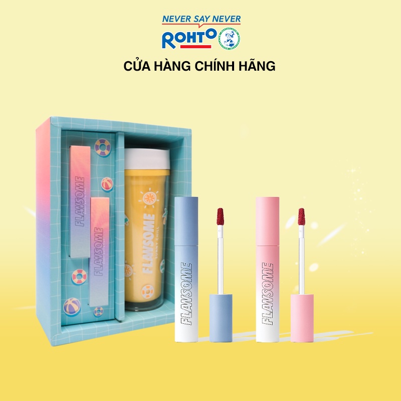 Set 2 cây son trang điểm Flawsome Sunny Matte Tint (3g x 2)