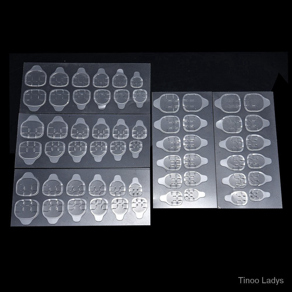 Set 5 tờ 60 miếng dán 2 mặt dành cho móng tay giả