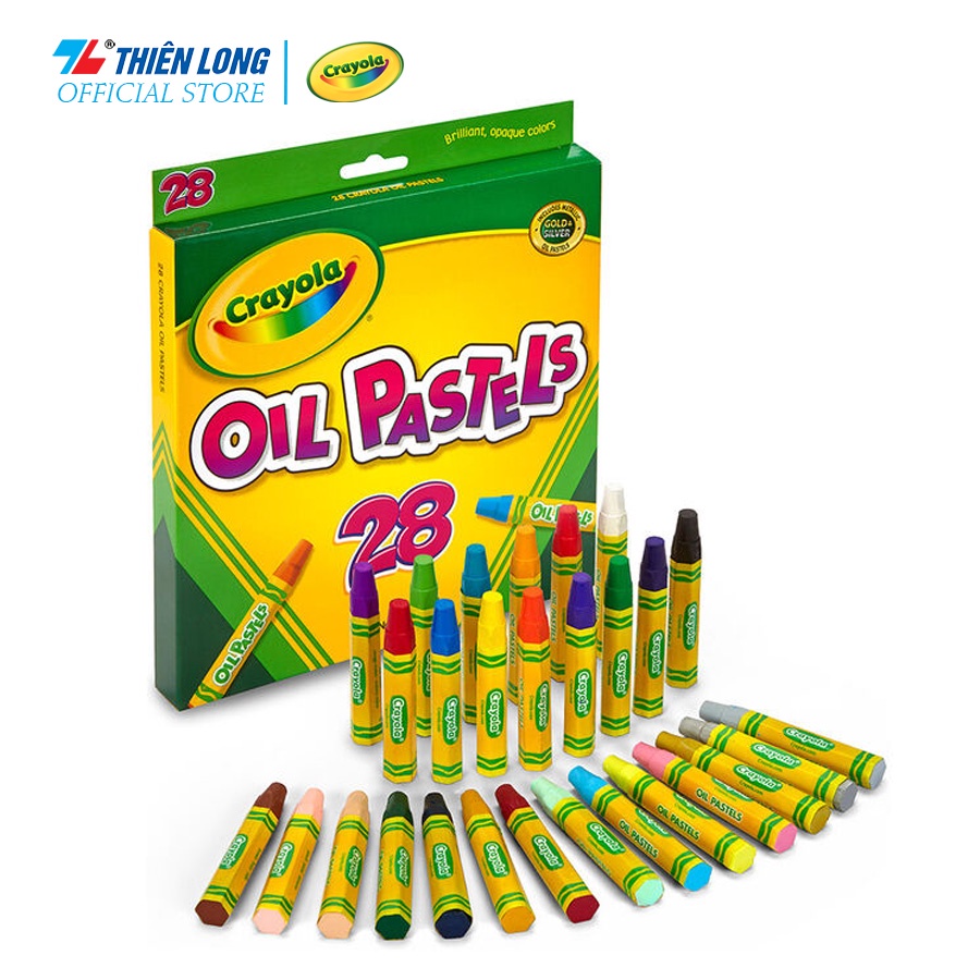 Bộ 28 bút sáp dầu Crayola Hexagonal Shape Oil Pastel