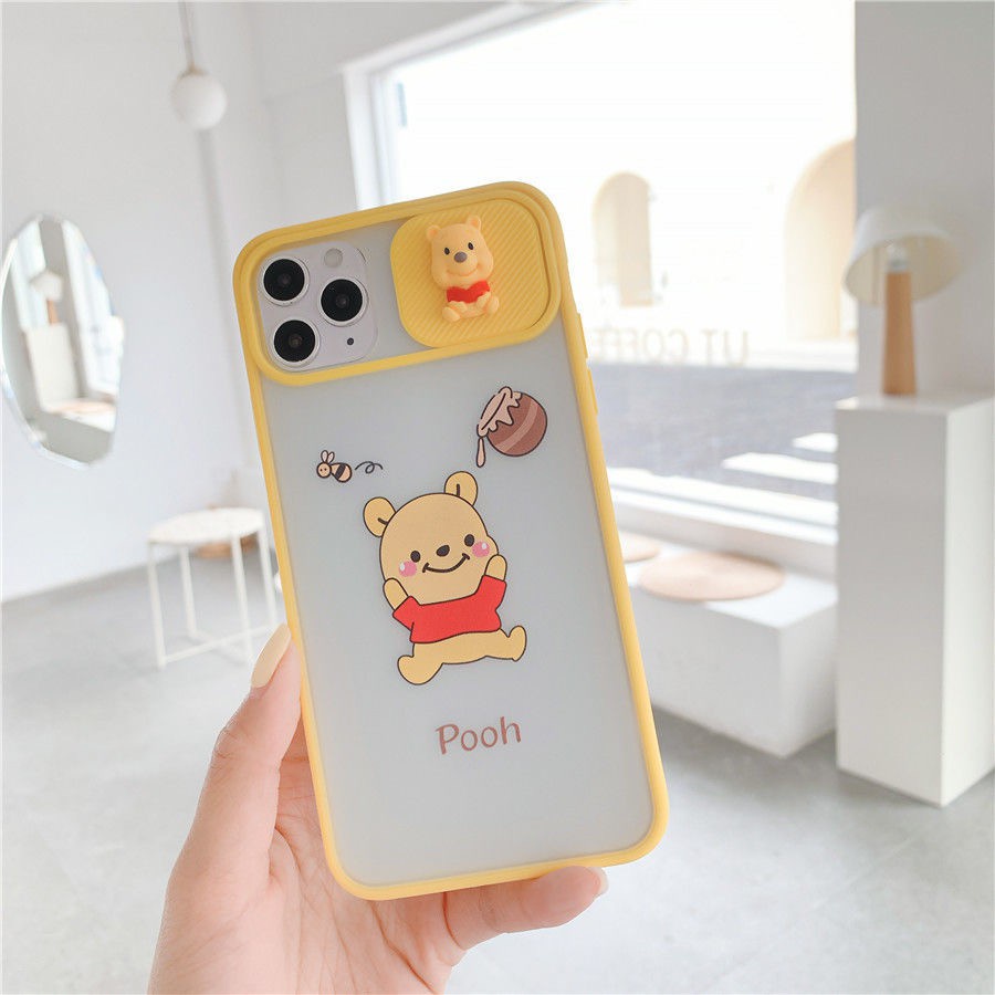 Ốp lưng iphone trượt camera Gấu Pooh -Lợn piglet 6/6plus/6splus/7/7plus/8/8plus/x/xs/11/12/pro/max/plus dt09