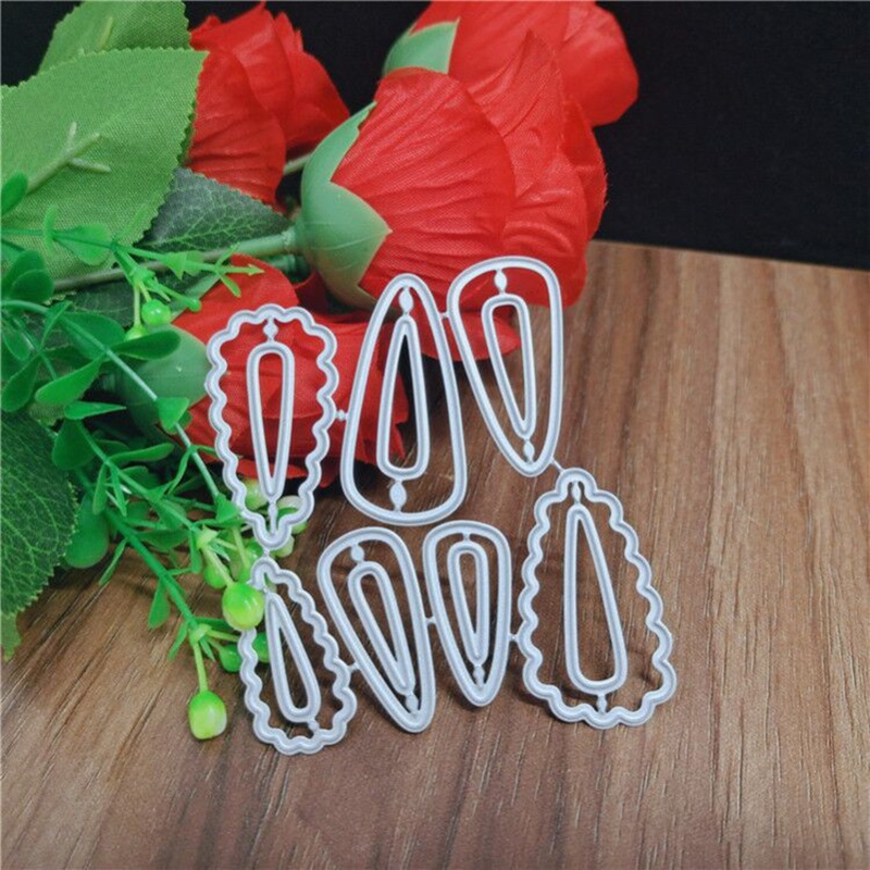 Khuôn Cắt Giấy Kim Loại Hình Kẹp Tóc Dùng Để Trang Trí Thiệp / Scrapbook