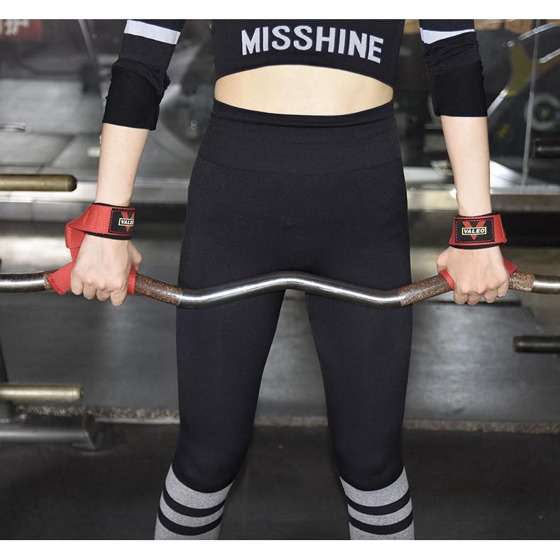 Dây strap kéo lưng Valeo chống trơn trượt hỗ trợ các bài tập thể hình Gym Deadlift Lat pull down Penlay row