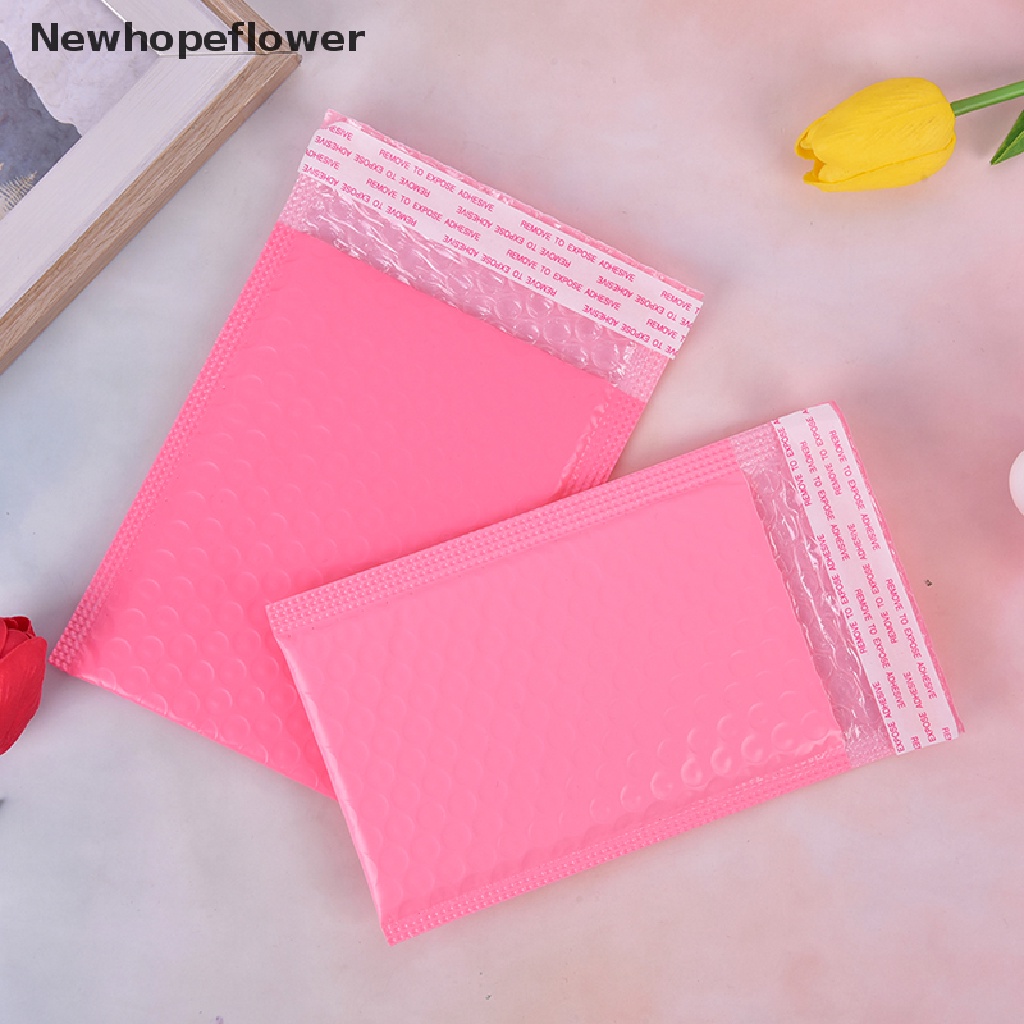 [NFPH] Set 10 túi bong bóng niêm phong bao bì hàng bán chạy màu hồng