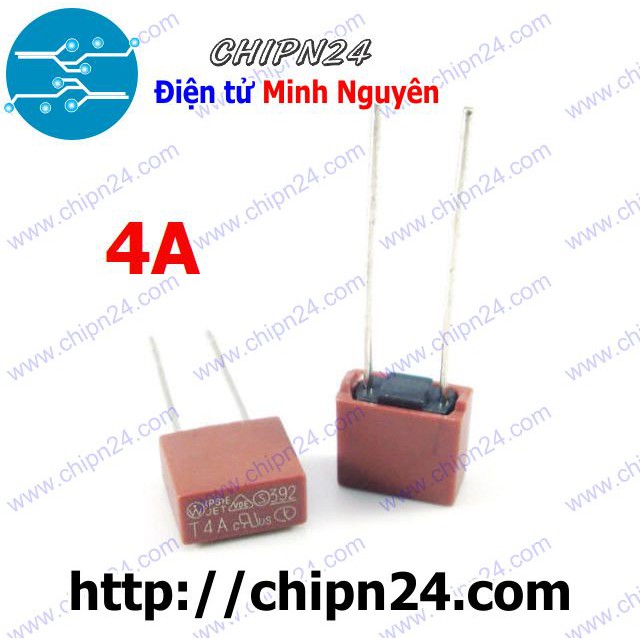 [2 CÁI] Cầu Chì Vuông 4A 250V (T4A250V)