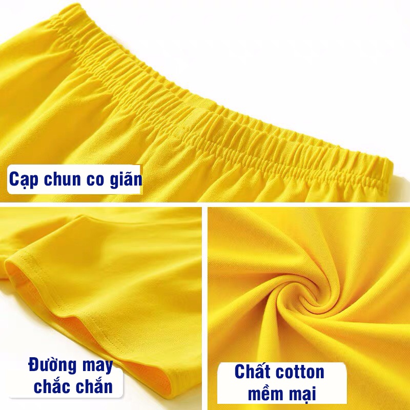 Quần đùi cho bé trai bé gái sơ sinh 1 2 3 4 tuổichất cotton thấm hút mồ hôi