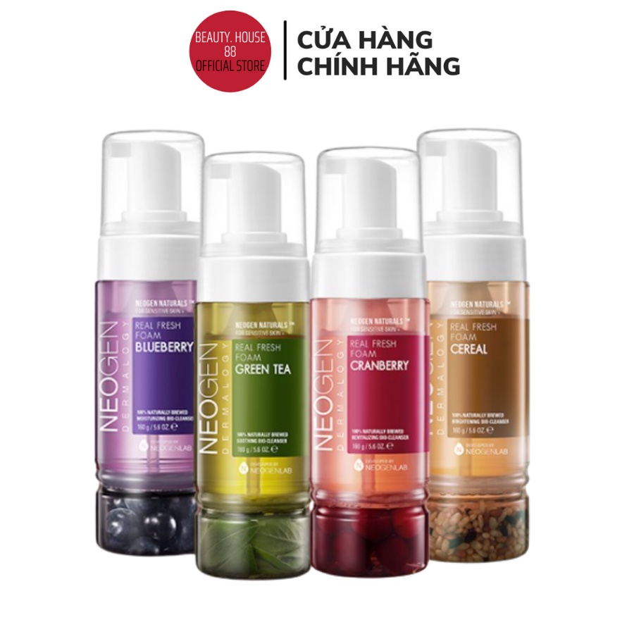 Sữa Rửa Mặt Tạo Bọt Làm Sạch Sâu Neogen Demalogy Real Fresh Foam 160ml