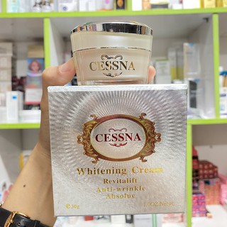 Kem Cessna dưỡng trắng da, giữ ẩm, chống nhăn, chảy xệ - Bạc - 30g