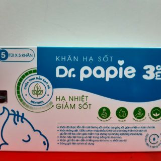 Khăn hạ sốt Dr Papie