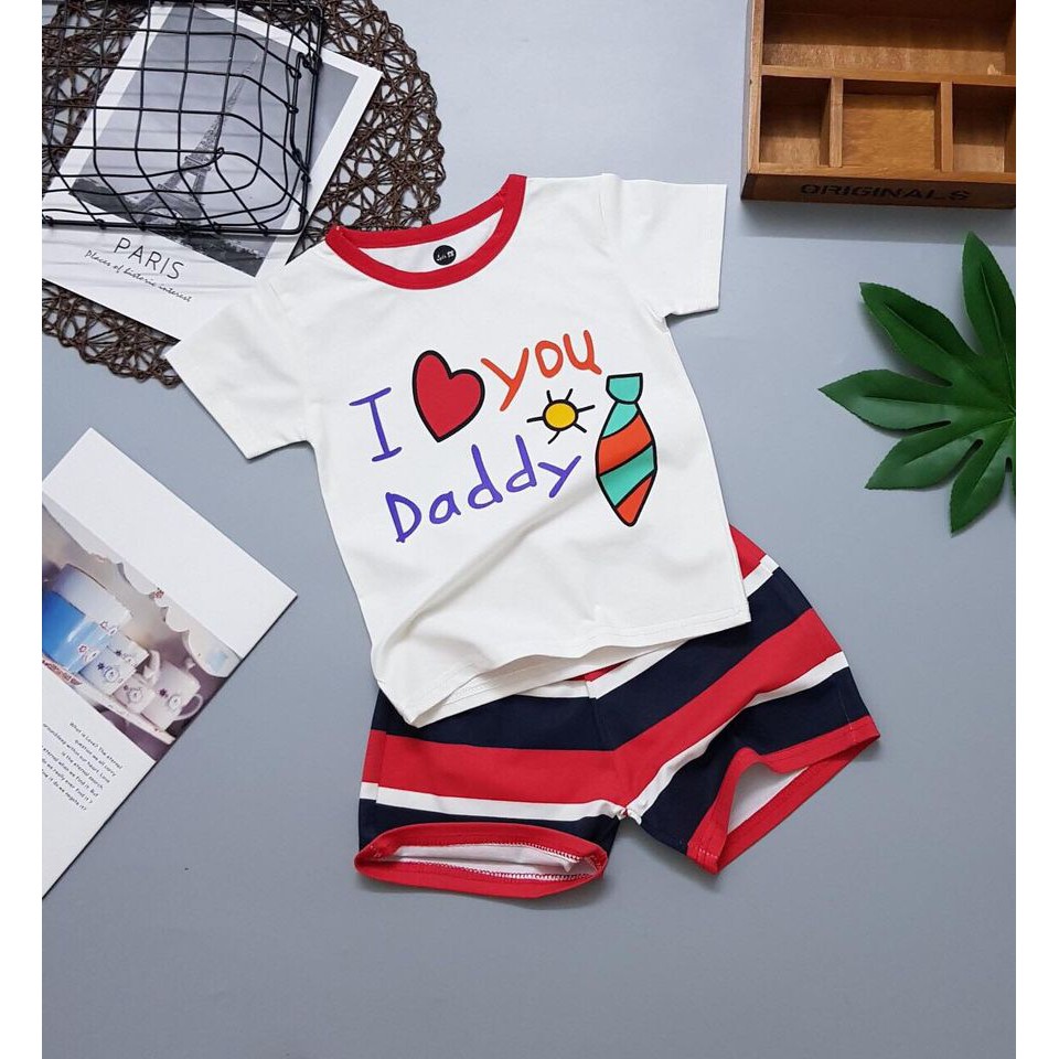 SÉT BỘ THUN I LOVE DADDY
