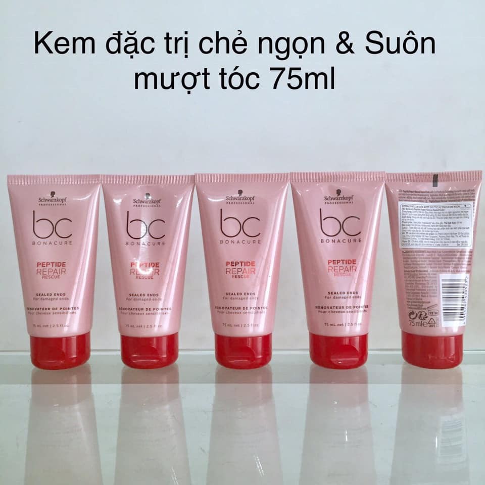 [#schwarzkopf_Đức] Kem chữa trị tóc chẻ ngọn Schwarzkopf BC Sealed Ends Repair Rescure 75ml