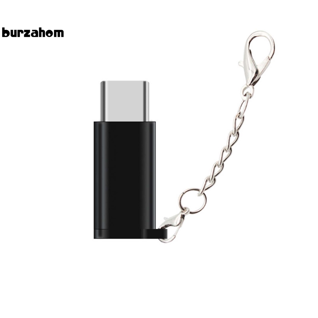 Đầu chuyển đổi Micro USB sang Type-c bằng hợp kim nhôm kèm móc khóa chuyên nghiệp