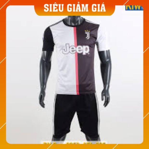 [RẺ VÔ ĐỊCH] Bộ Quần Áo Bóng Đá Trẻ Em CLB Juventus Thun Lạnh Cao Cấp Thái Lan Cực Chất - Màu Đen Trắng