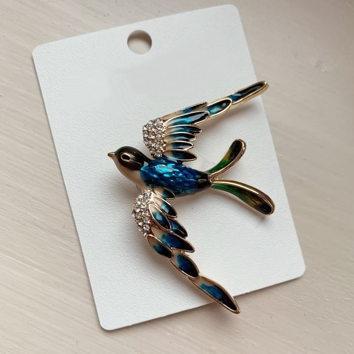 Trâm Cài Áo Hình Bông Hoa Đính Đá Nhiều Màu