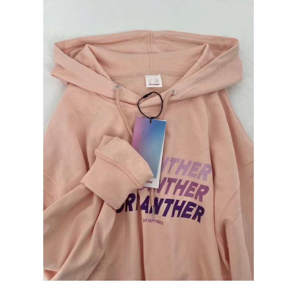 NRVP Áo Hoodie Nữ Tay Dài Dáng Rộng Thời Trang Phong Cách Hàn Quốc