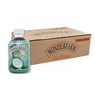 Thùng 24 chai trà bí đao Wonderfarm 280ml