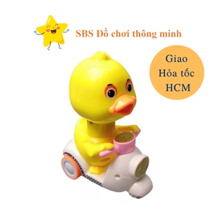 Vịt chạy xe dễ thương không dùng pin chỉ nhấn là chạy