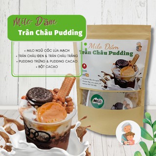 Set Milo Dầm Trân Châu Pudding 20 Chén Siêu Ngon