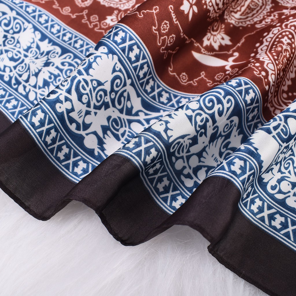 Khăn Lụa Bandana Cao Cấp - Khăn Đi Biển Bandana 70x70cm