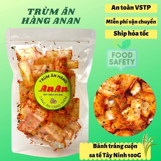 Bánh tráng cuộn sa tế 100GR ăn vặt ngon Ăn vặt ANAN