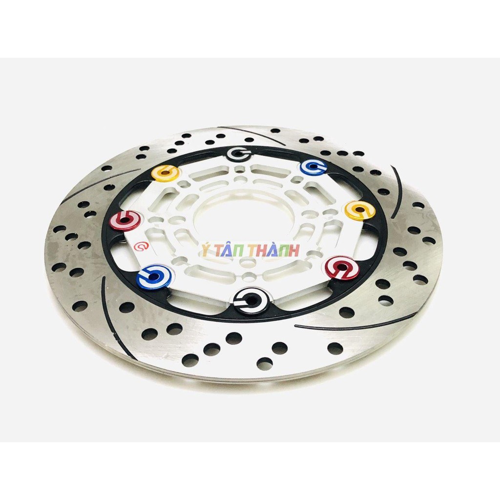 đĩa thắng brembo 220mm bạc