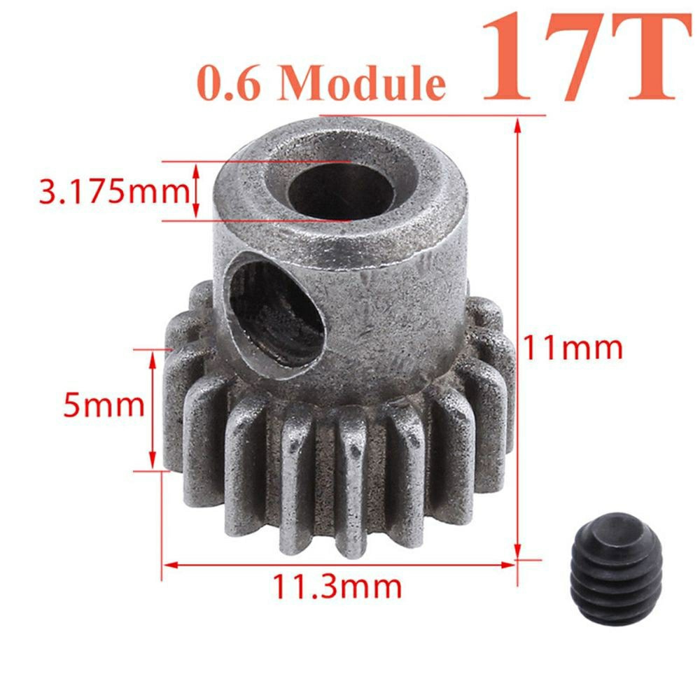 Nhông thép cho xe HSP 1/10 17T 21T 26T 29T 64T cốt 3.175mm