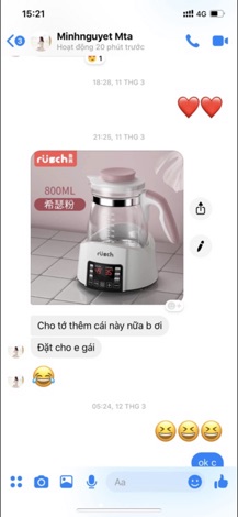 CHÍNH HÃNG BẢO HÀNH 6 THÁNG Máy hâm nước pha sữa Rusch(1200ml)
