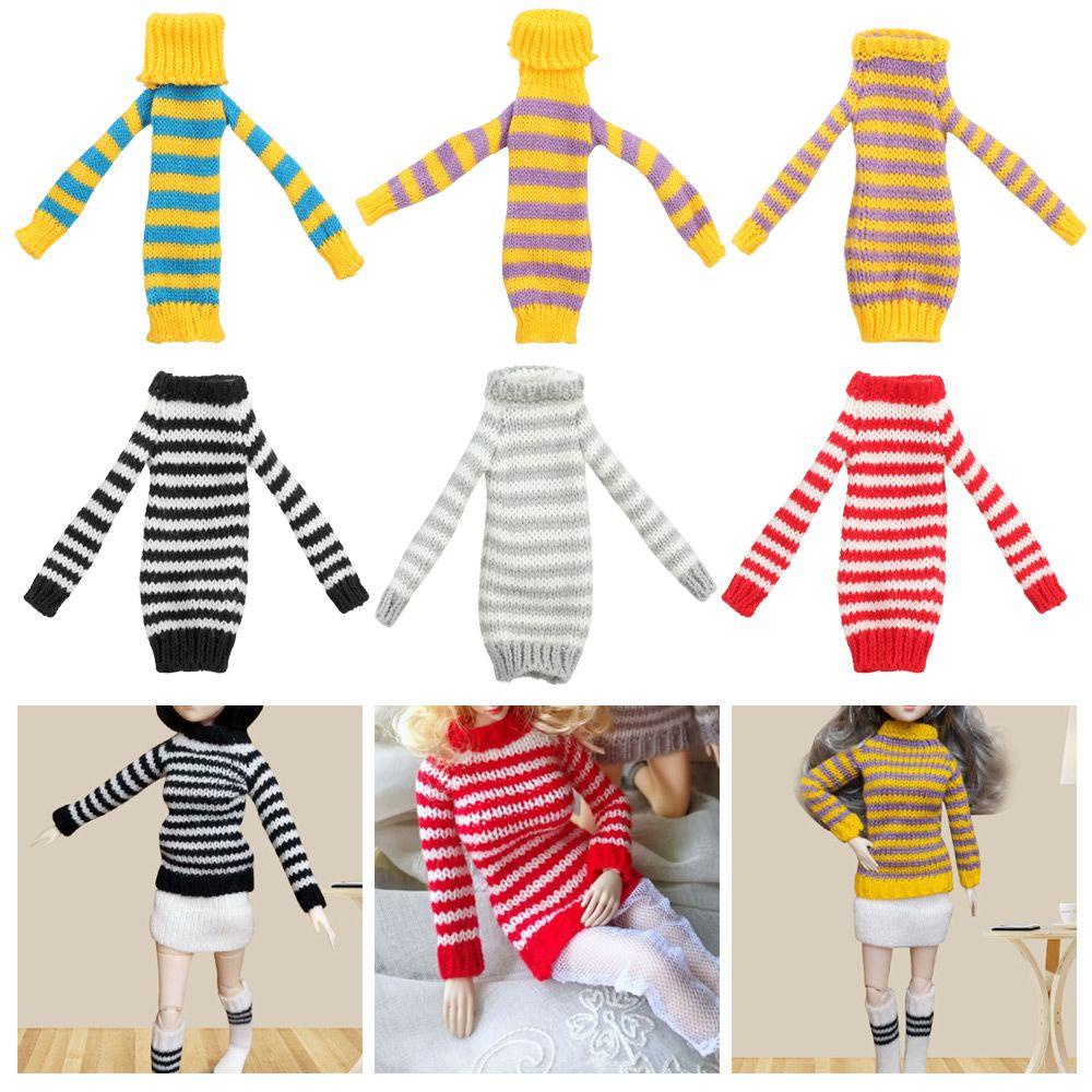 1 Áo Len Đan Thủ Công Mini Nhiều Màu Sắc Dành Cho Búp Bê