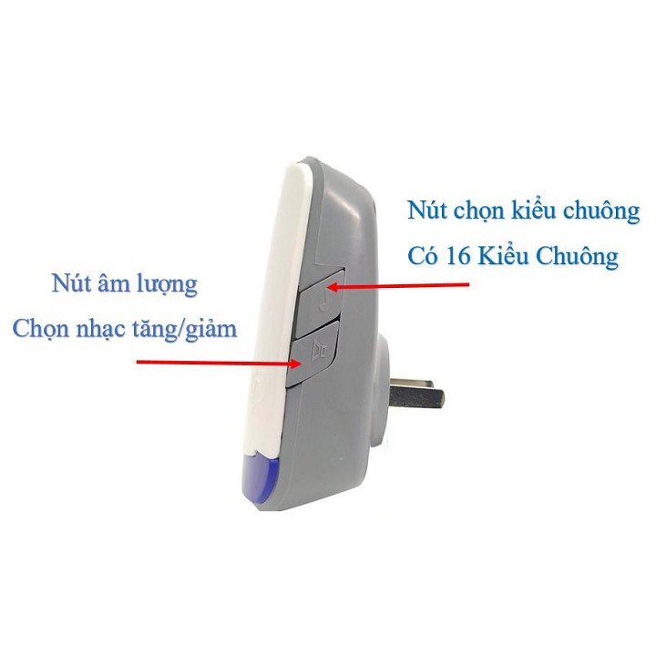 Chuông cửa không dây 16 nhạc chuông TP-717