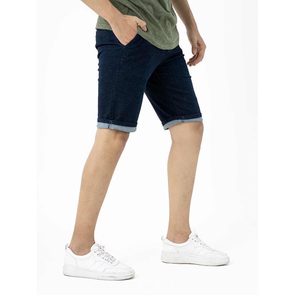 Quần Short Jean Nam Lưng Thun Cao Cấp 4MEN QS202