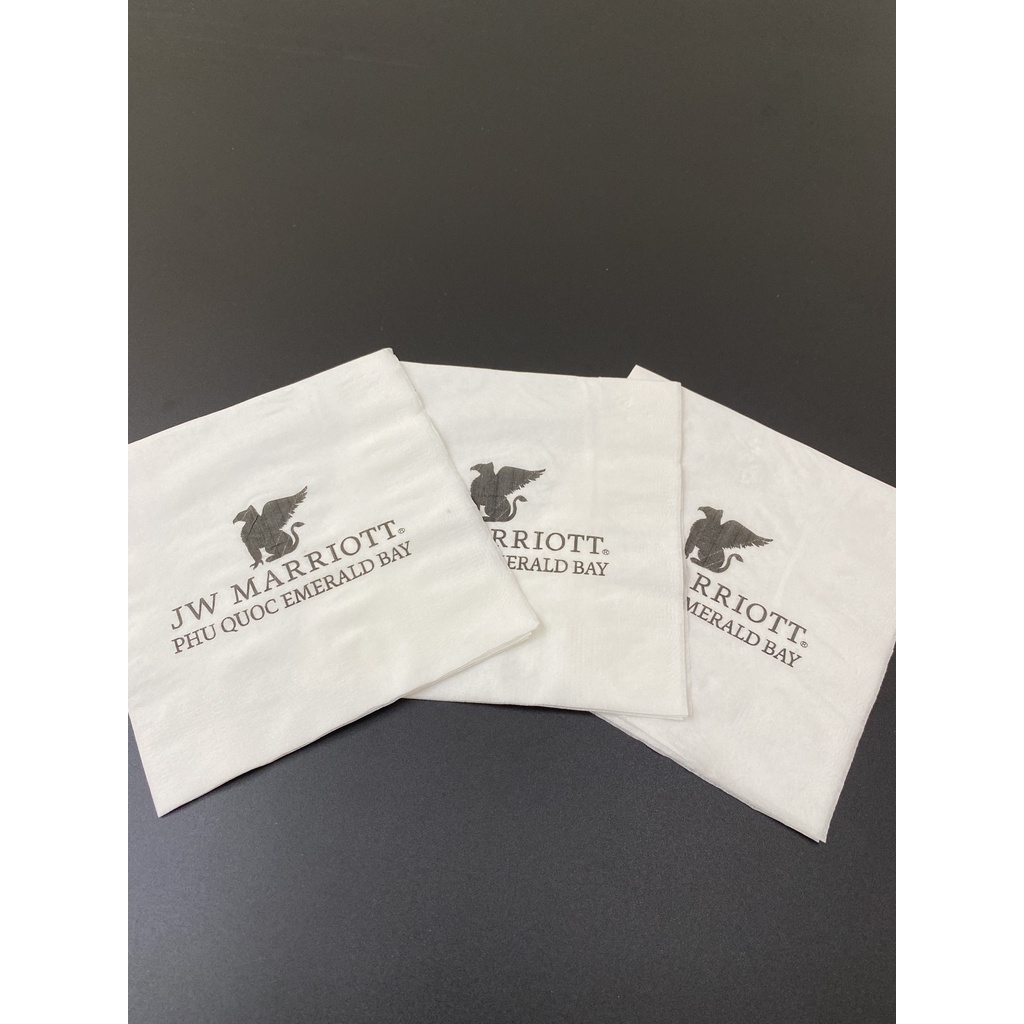 Giấy Ăn Napkin In Logo Theo Yêu Cầu