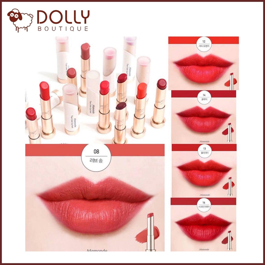 SON THỎI LÌ MAMONDE TRUE COLOR LIP STICK 18