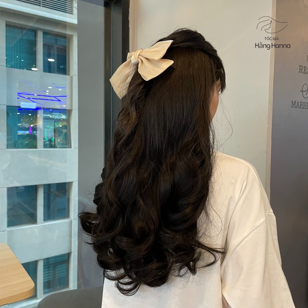 Tóc giả kẹp U xoăn lọn 48cm KU74 - Tóc kẹp cô dâu