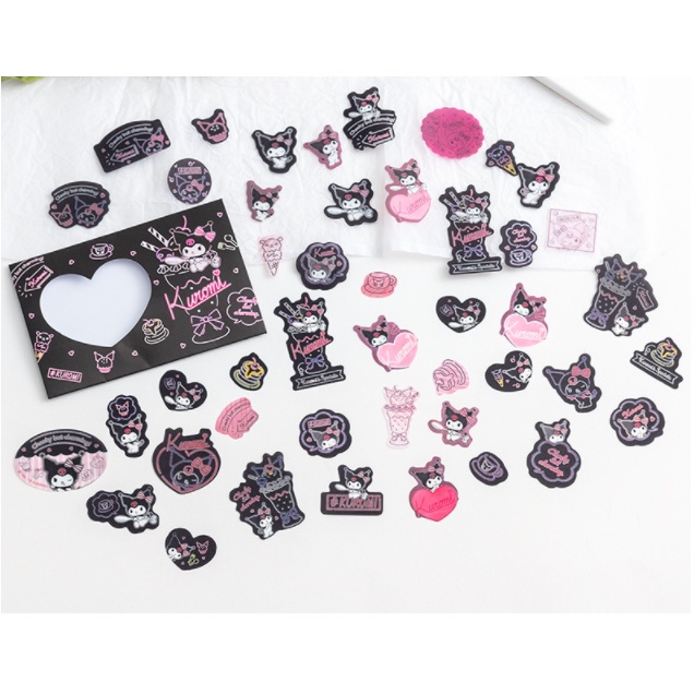 Zanmo Túi 45 Tờ Nhãn Dán Sticker Hoạt Hình Nhật Bản Kitty,Melody,Kurumi,Snoppy...