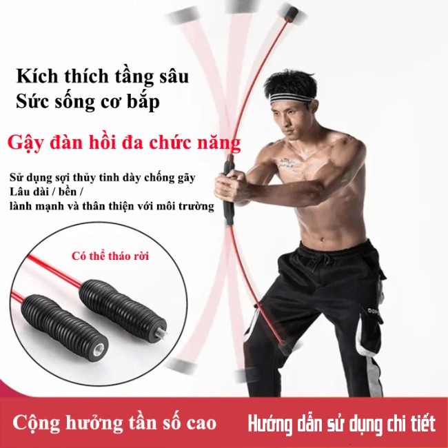 Cây Tập Đàn Hồi Đa Năng chính hãng-Thanh Rung Đàn Hồi Đa Năng-Dung Cụ Đốt Mỡ Đa Năng.Ailaikit.