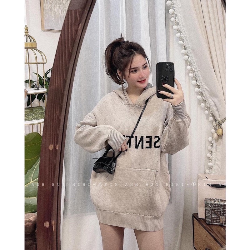 Áo Hoodie Có Mũ Chữ ESSENTIALS Chất Len Túi Áo Phong Rộng Chất Đẹp Hàng QCCC