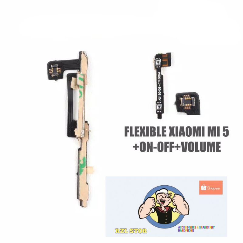 Linh Hoạt Xiaomi Mi 5 + On / Off + Volume / Volume Mới