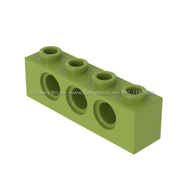 LEGO WEDO Technic Brick 1 x 4 with Holes (3701) – Bright Yellowish Green