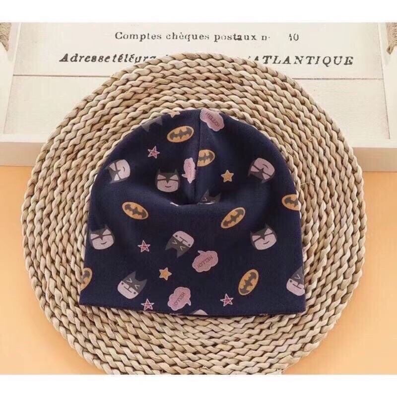 Mũ cotton trùm đầu cho bé size 3 month -5 tuổi