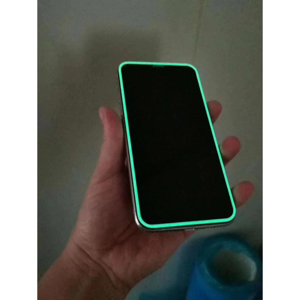 MIẾNG DÁN Kính cường lực viền dạ quang PHÁT SÁNG iPhone 6 6s 7 8 SE / Plus / X XR XS / Max / 11 /  Pro / MAX +