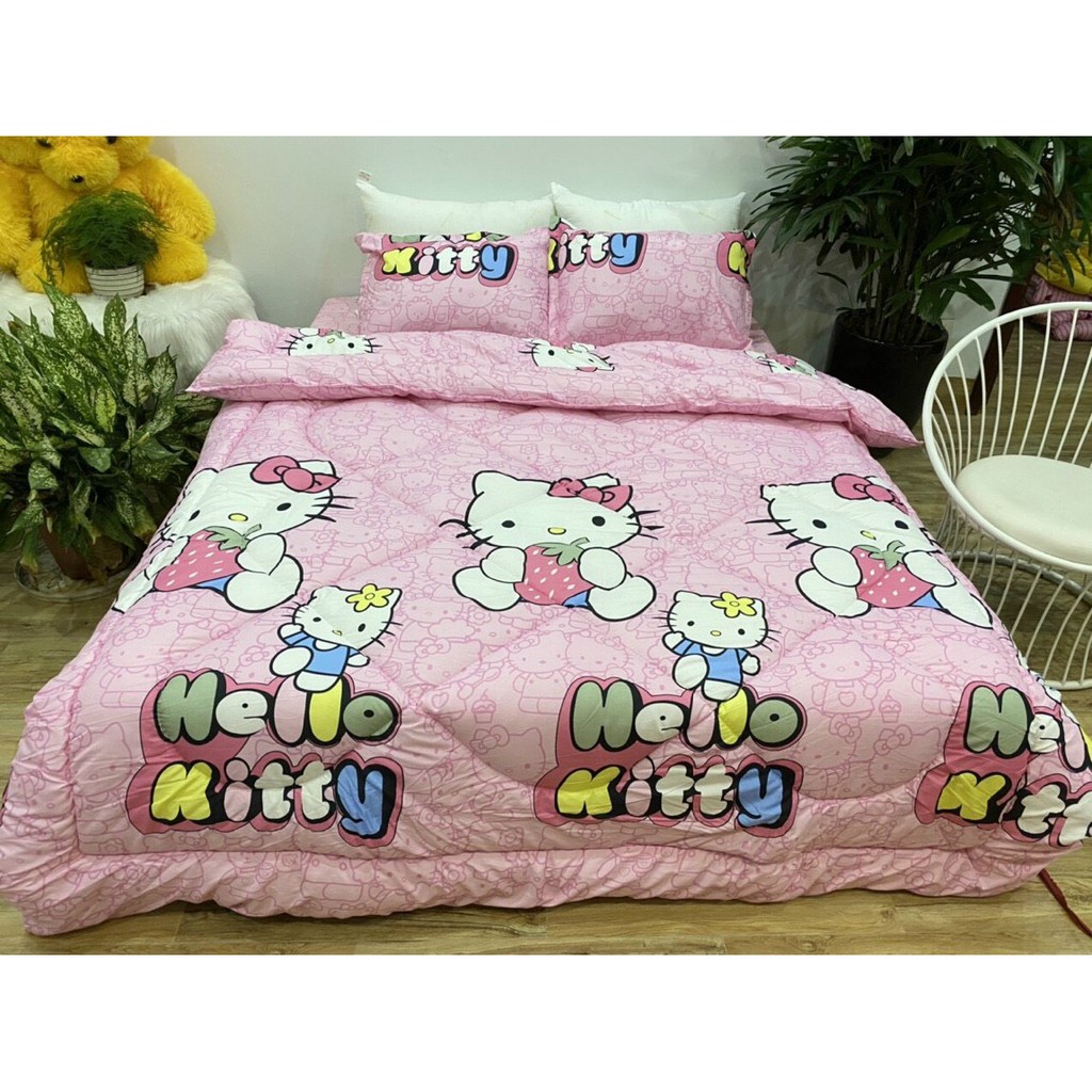 Bộ chăn phao ga gối poly cotton Emmidecor các mẫu hot