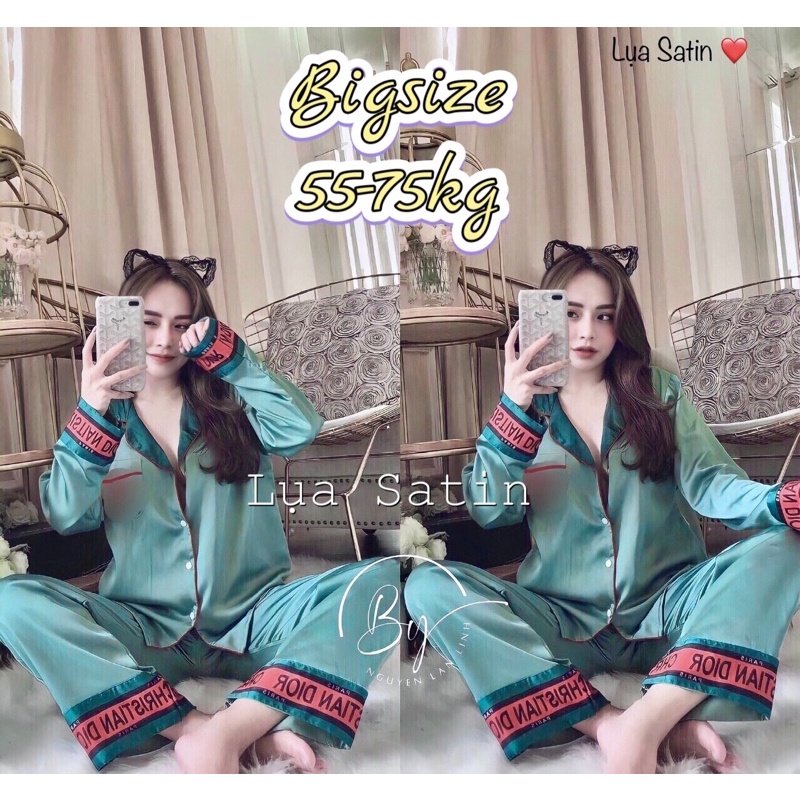 (Xả kho) Đồ bộ Pijama Bigsize cao cấp (55-75kg)