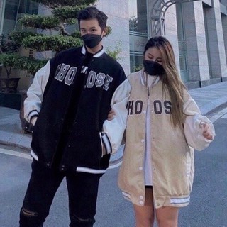 Áo khoác nỉ boomber chữ choose cho nam