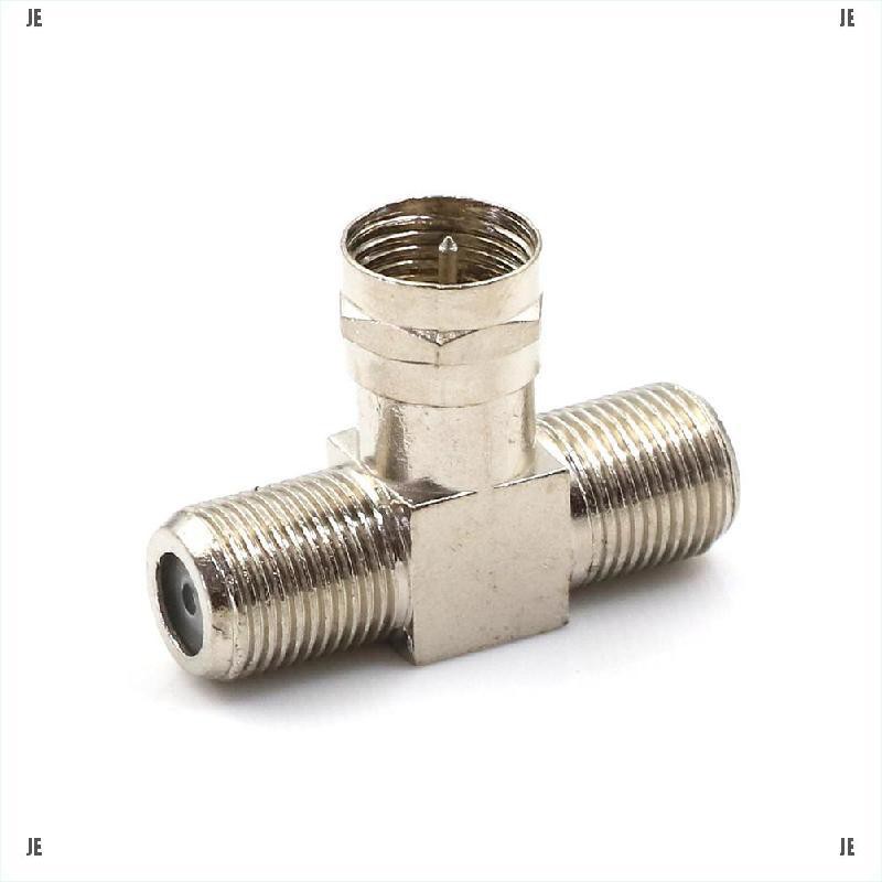 ❥JE'Male to 2 Female 2 Way F-Type Splitter Combiner TV Virgin Cable Sky Satellite | BigBuy360 - bigbuy360.vn