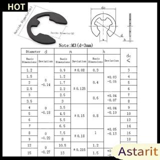 🌟Chất lượng cao nhất🍁Carbon Spring Steel E-clip Snap Ring Assortment Circlip Retaining Ring Kit